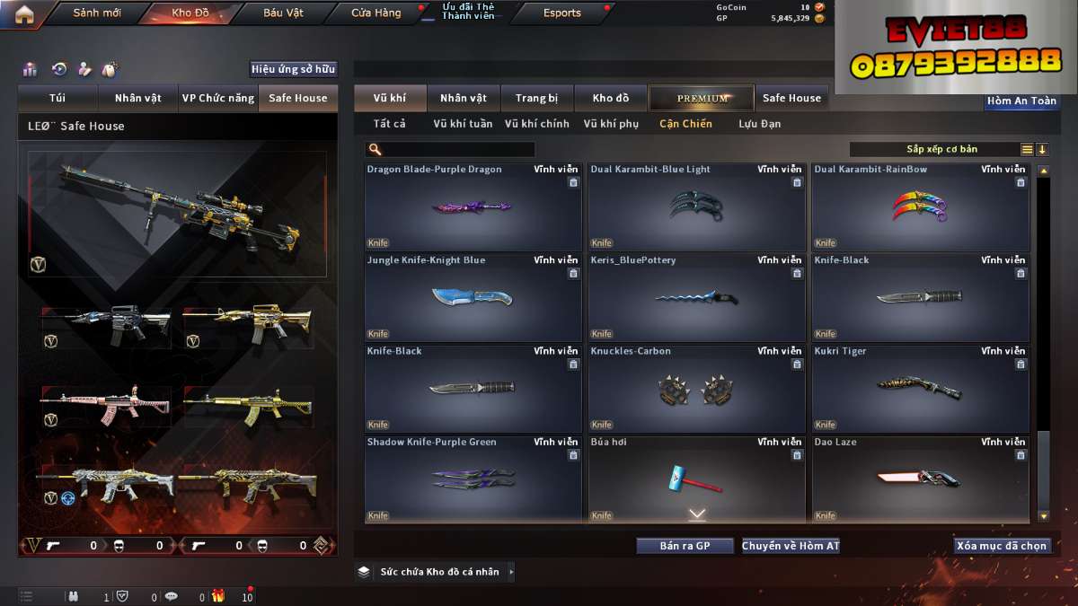 shop acc cf uy tin gia re